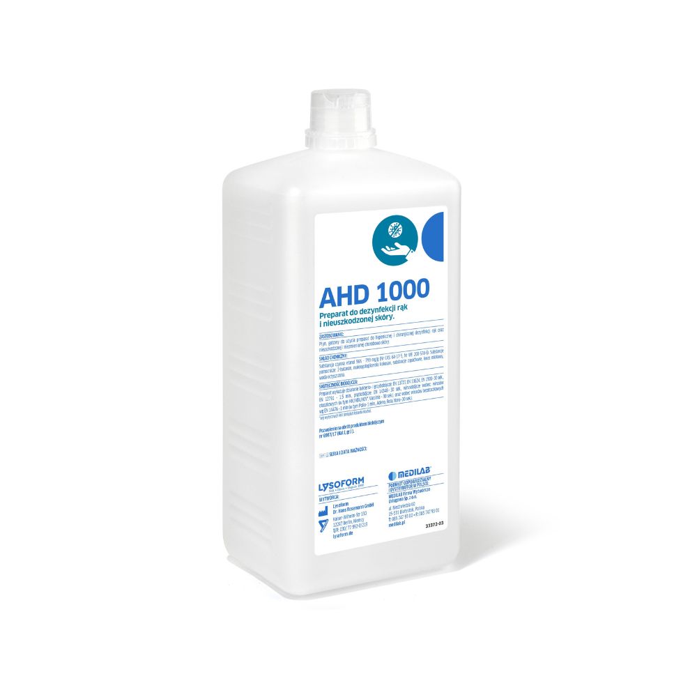 AHD 1000 - płyn do dezynfekcji rąk i skóry 1L