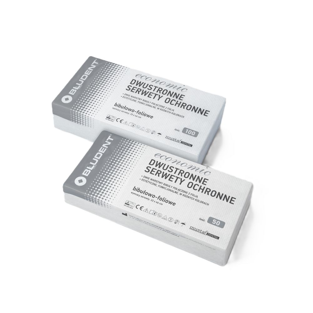 Dwustronne serwety ochronne – WKŁAD biały