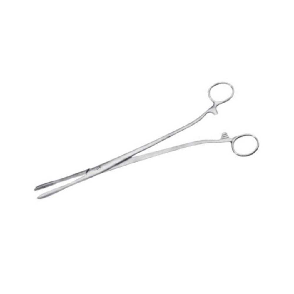 Kleszcze Collin do tamponowania odgięte 260 mm
