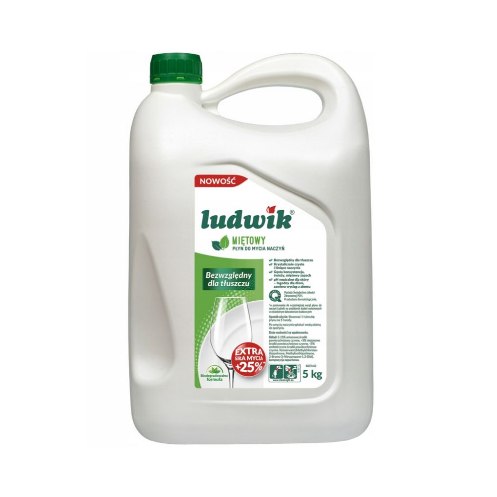 Płyn do mycia naczyń Ludwik Miętowy 5 L