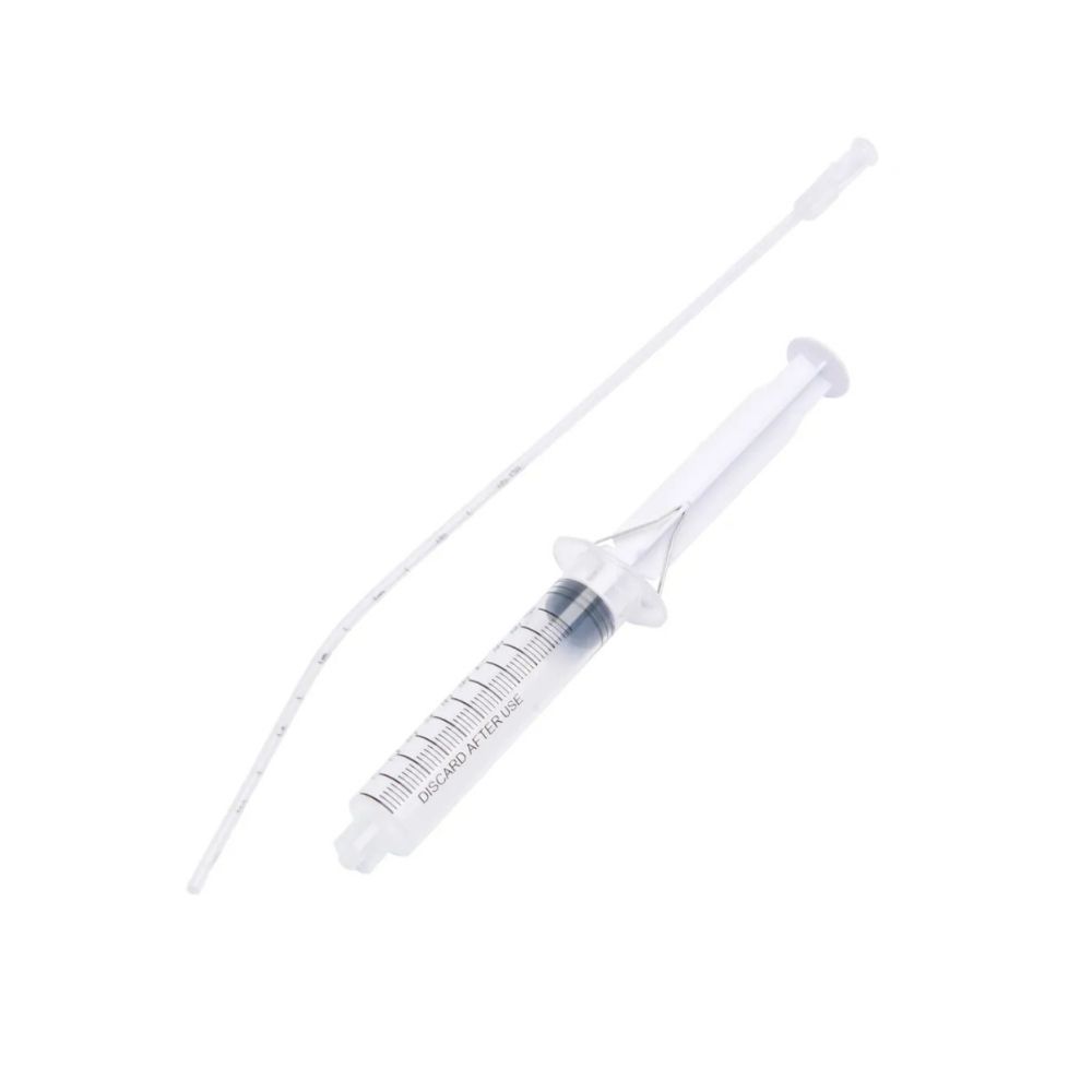 Przyrząd do pobierania materiału z endometrium ,ze strzykawką 10 mm, z zamkiem