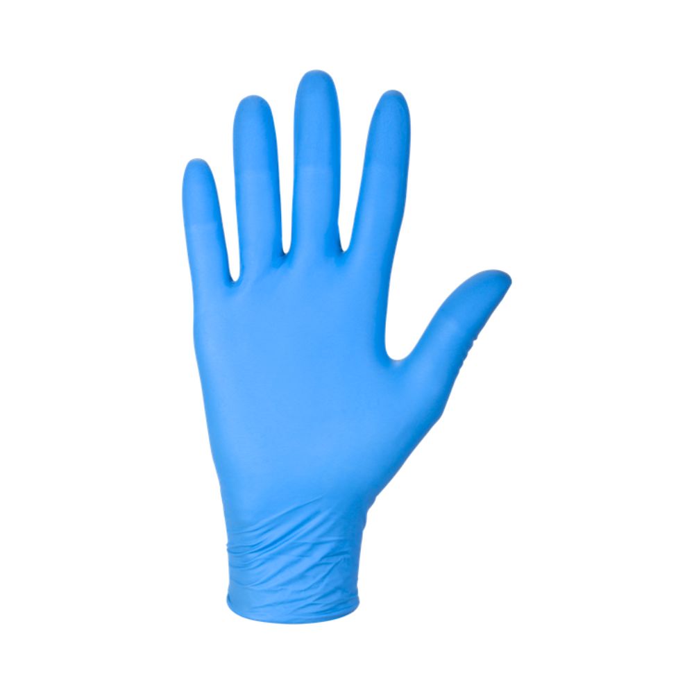 Rękawiczka nitrylowa bezpudrowa niebieska