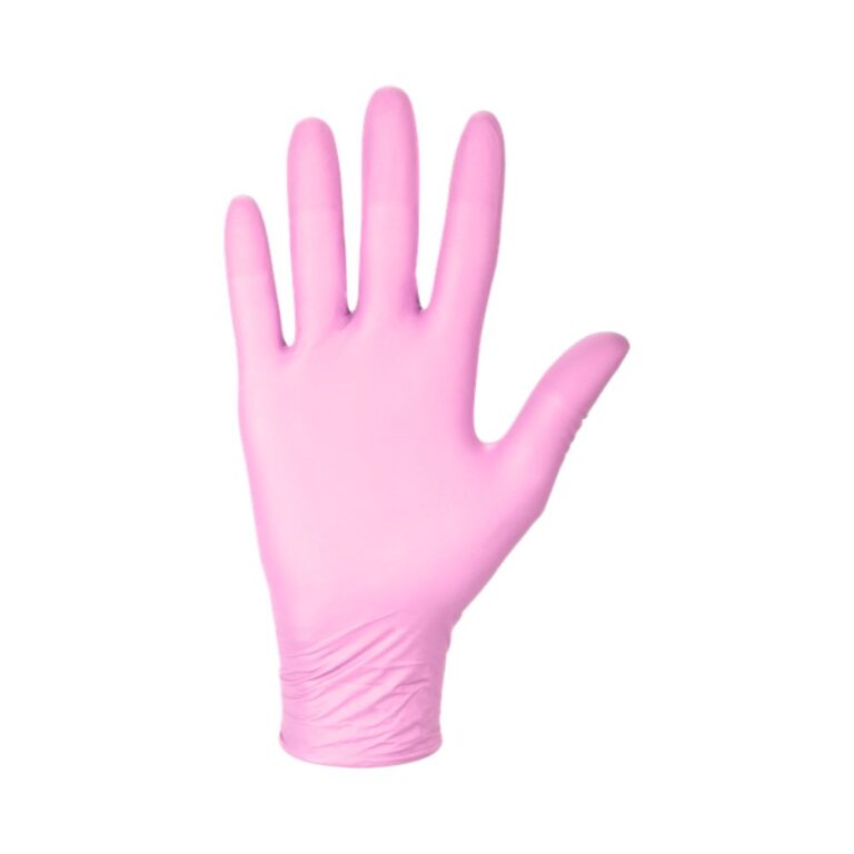 Rękawiczka nitrylowa bezpudrowa różowa