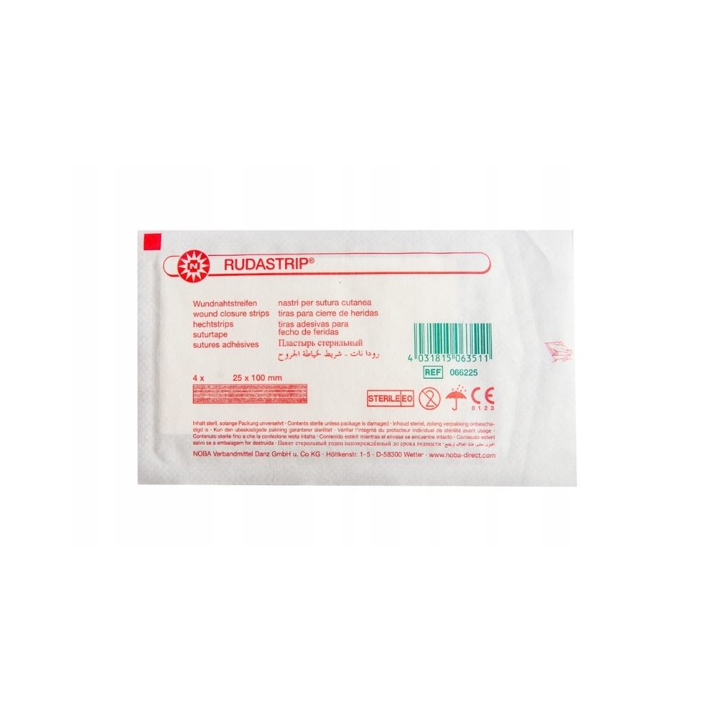Paski do zamykania ran RUDASTRIP (25 mm x 100 mm) 4 szt