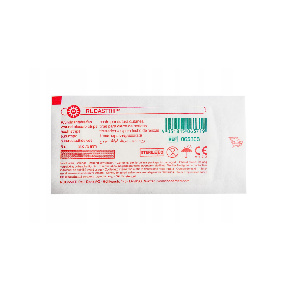 Paski do zamykania ran RUDASTRIP (3 mm x 75 mm) 5 szt