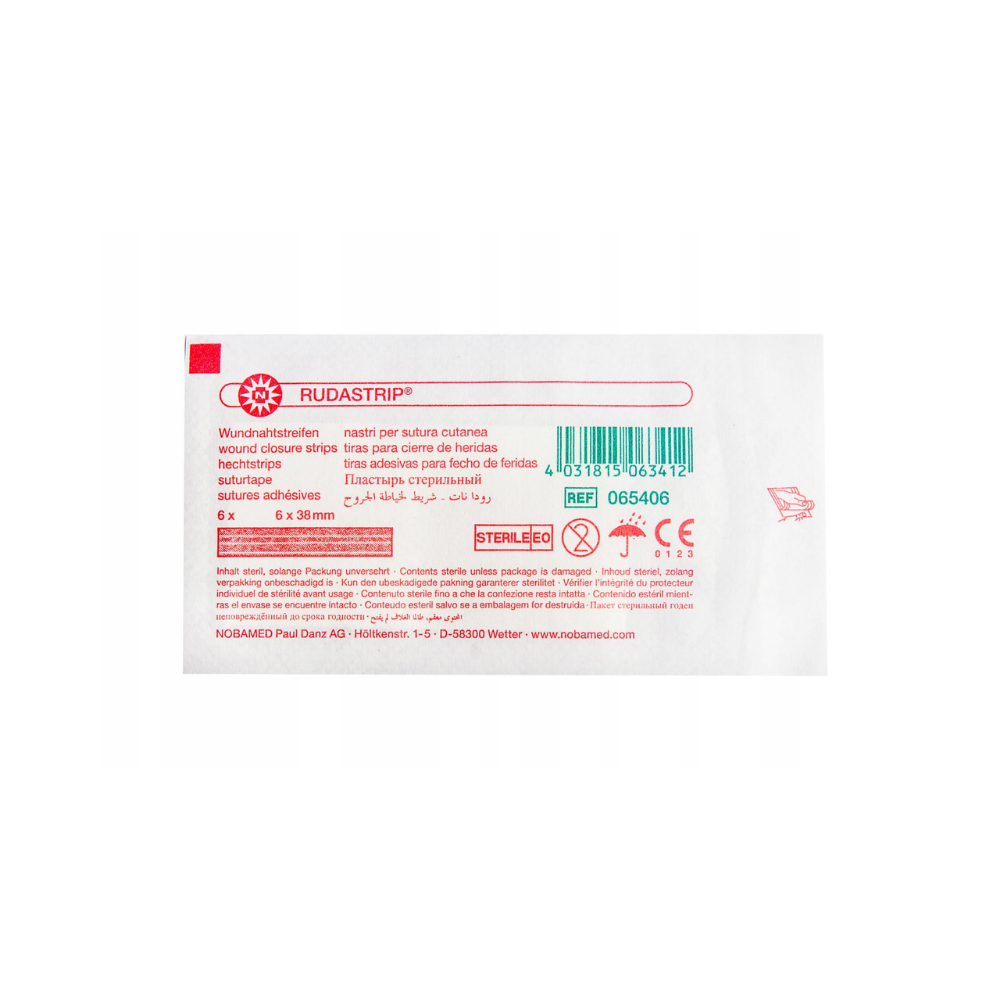 Paski do zamykania ran RUDASTRIP (6 mm x 38 mm) 6 szt