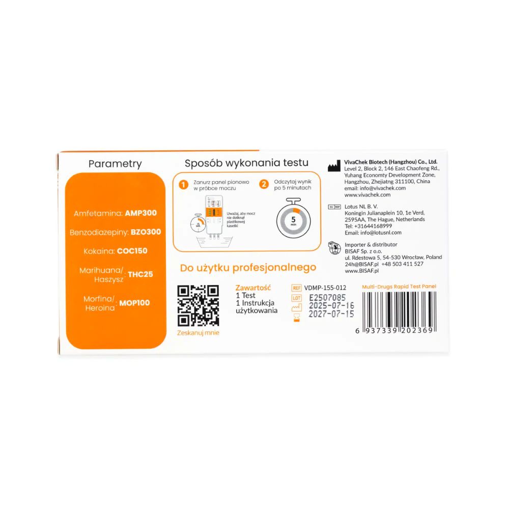 Test narkotykowy z moczu (5 substancji) - 2