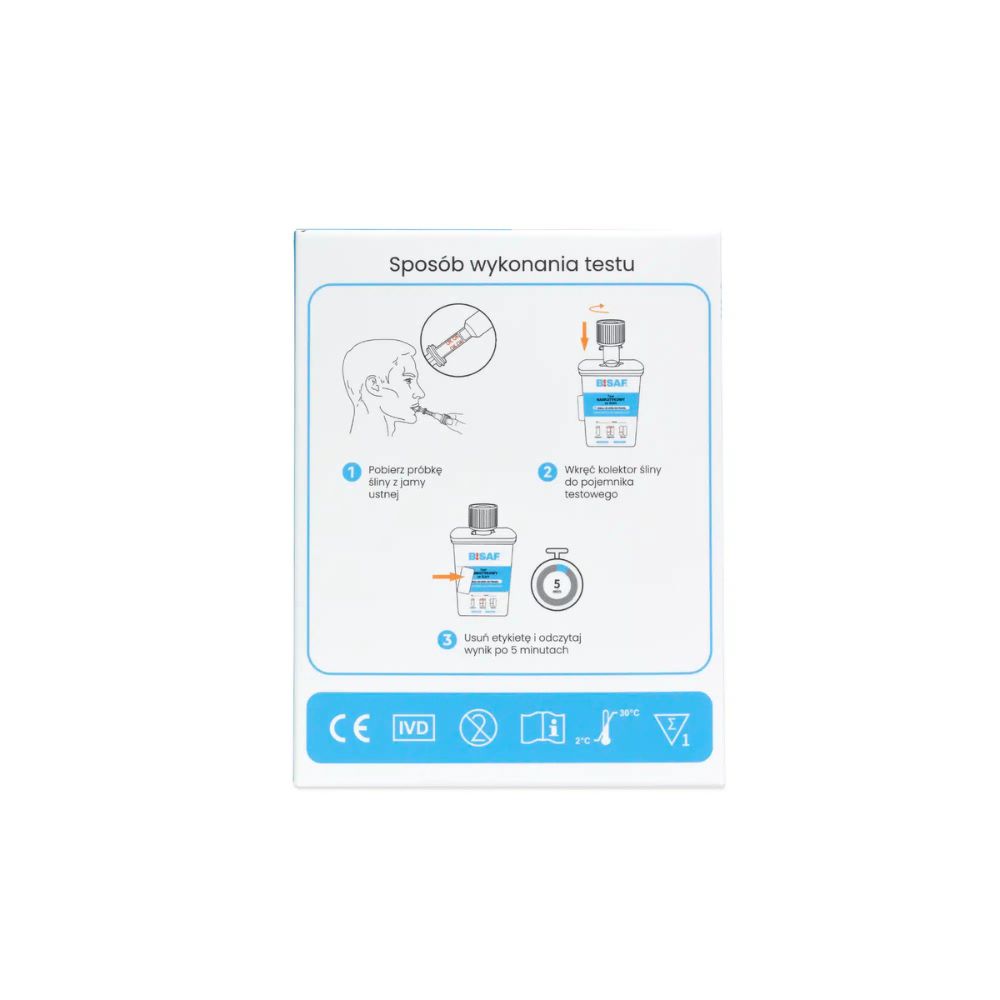 Test narkotykowy ze śliny (8 substancji) - 2 narkotest