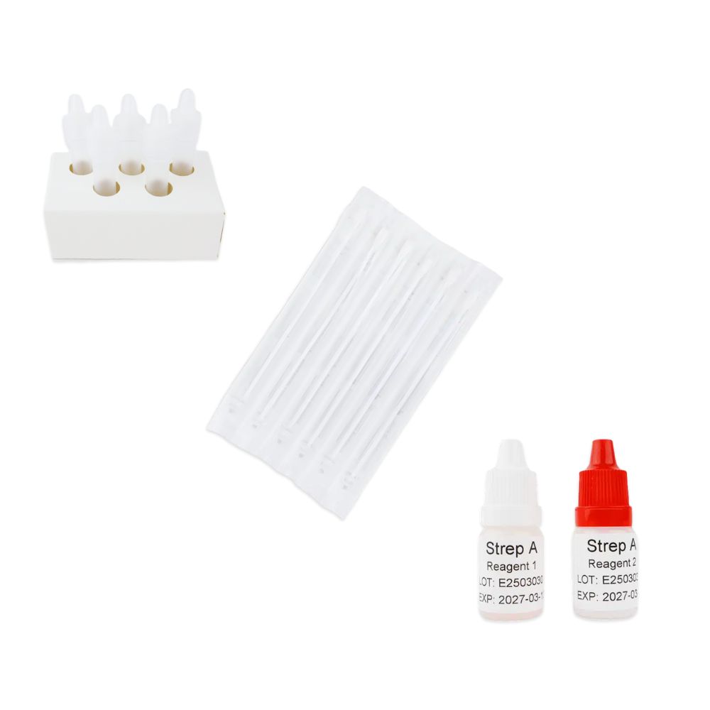 Test Strep A do użytku profesjonalnego (Streptococcus A) – opakowanie 25 szt. (4) test strep a