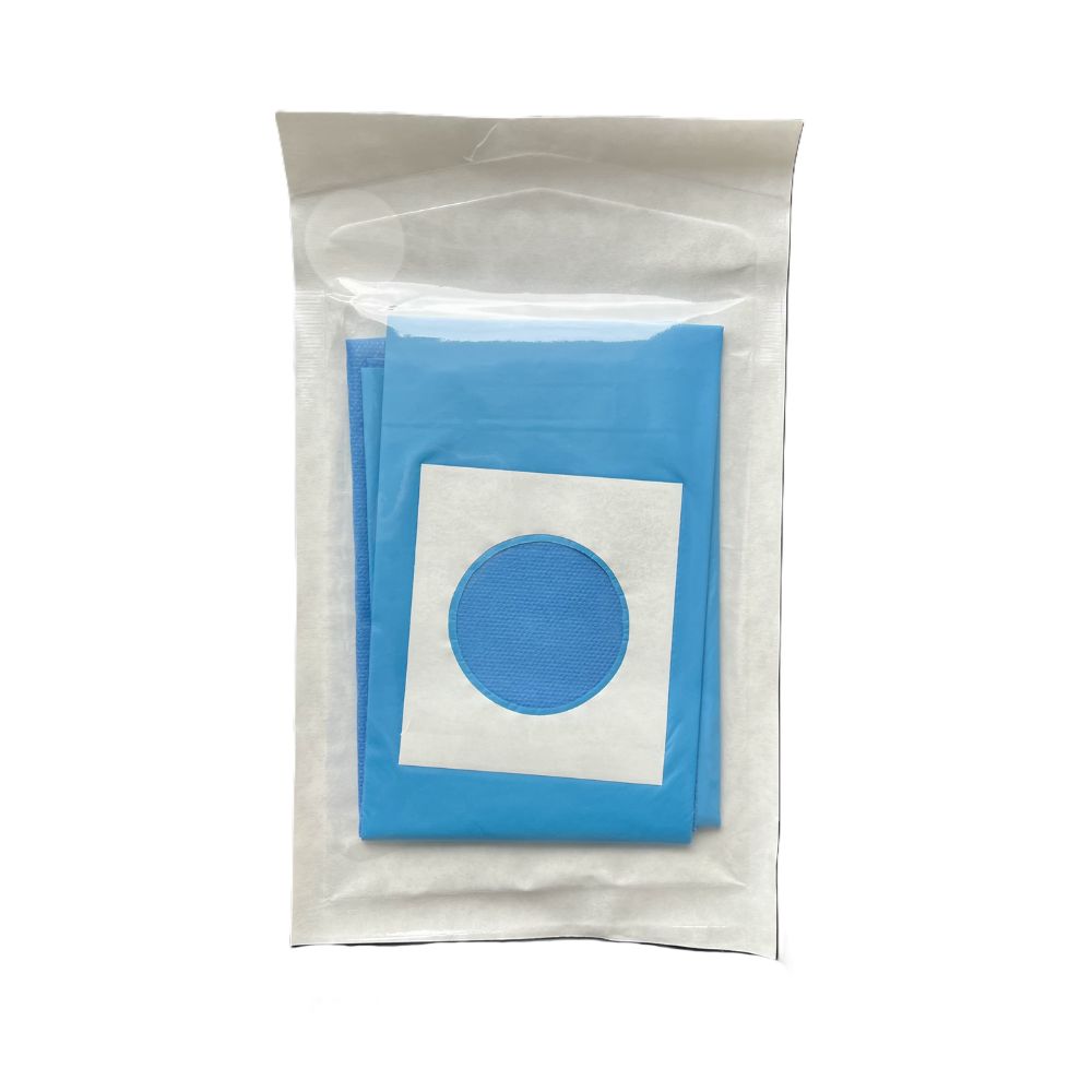 Serweta chirurgiczna 2-warstwowa, jałowa z otworem przylepnym